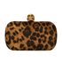 Alexander McQueen Leopard Printed Skull Clutch, front view